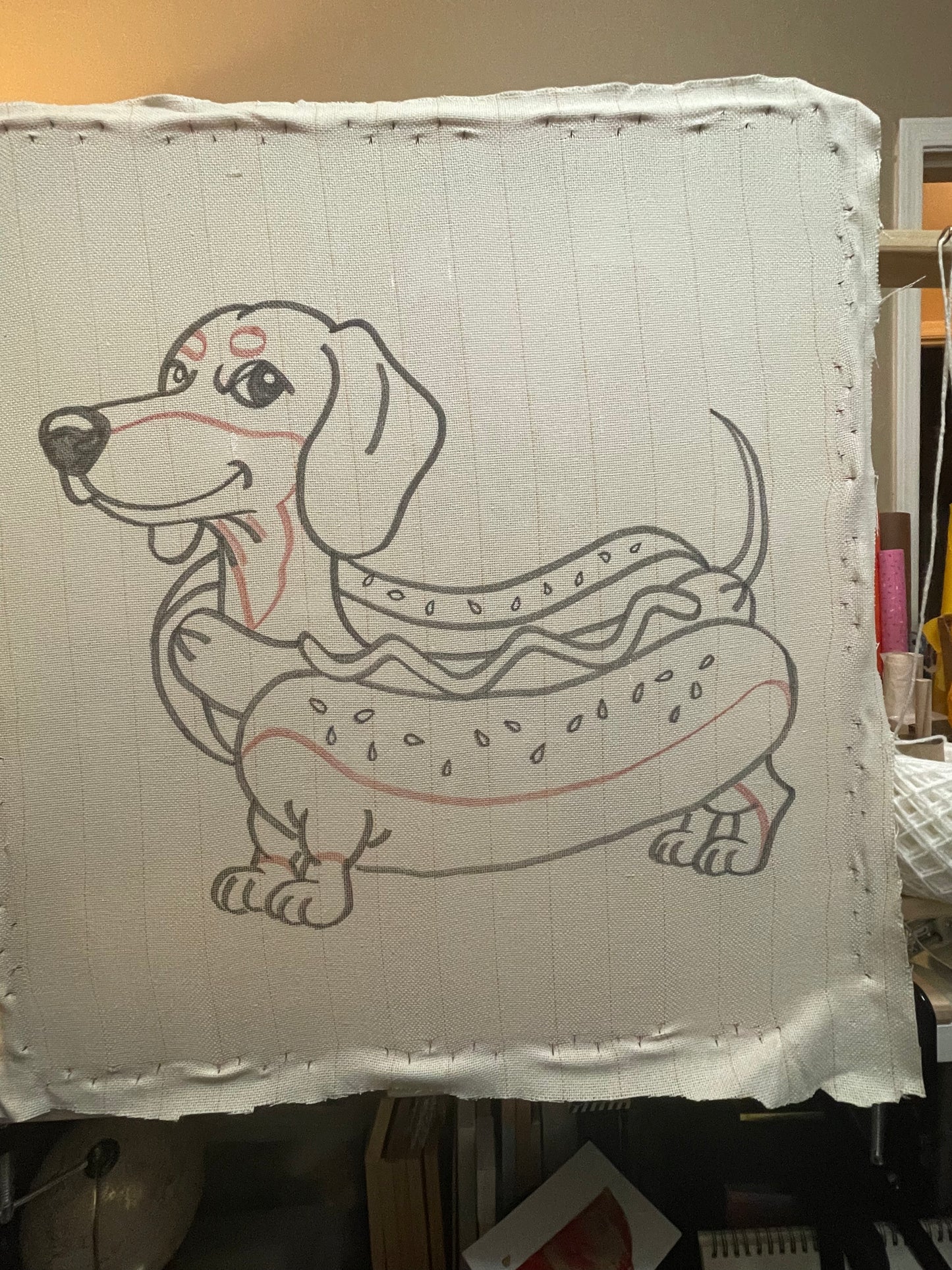 Hot Dog Dachshund Rug