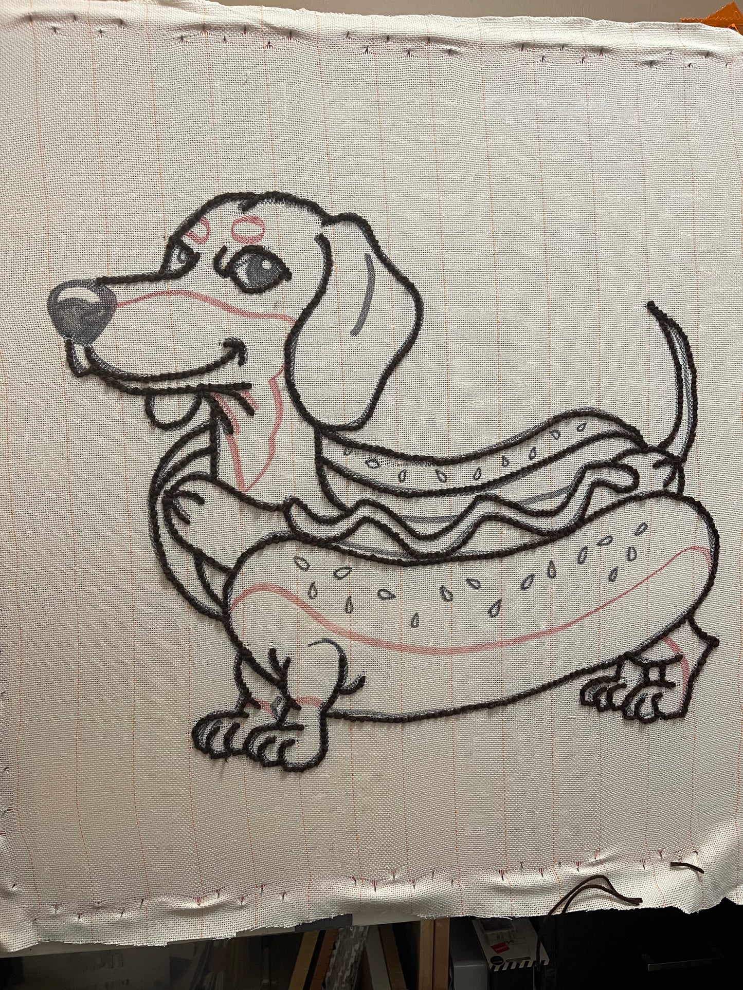 Hot Dog Dachshund Rug