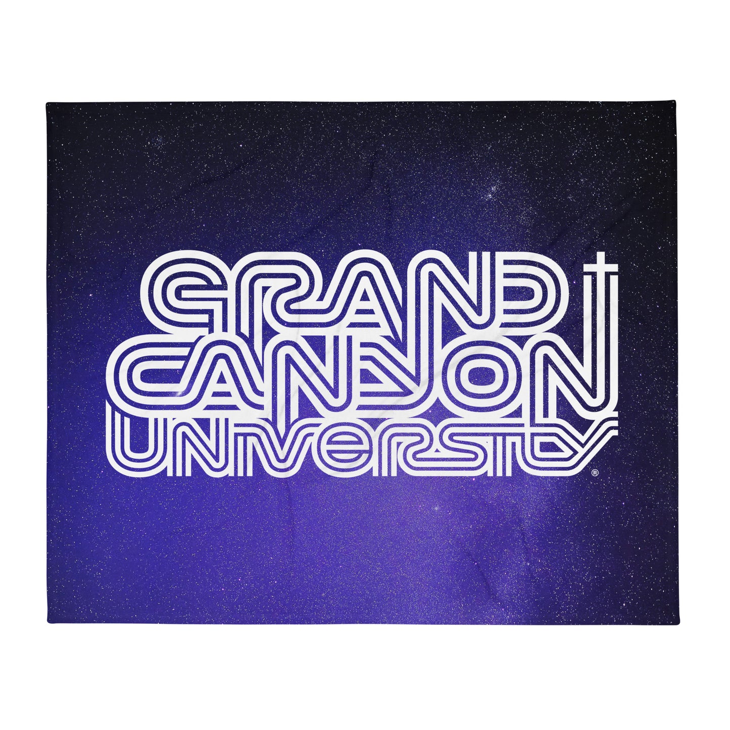 GCU Three Lined Cross Throw Blanket - Galaxy