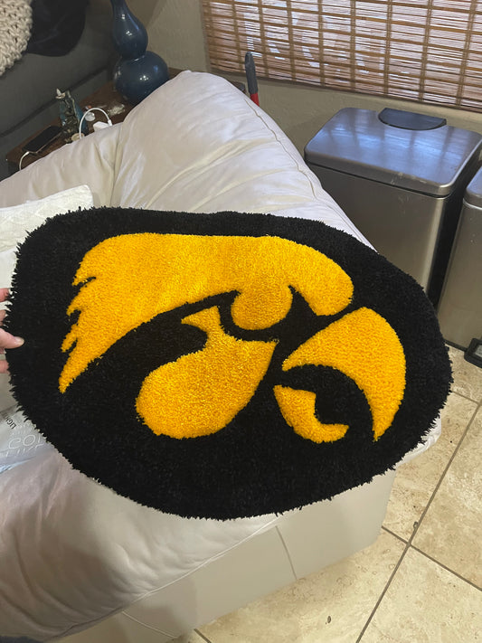 Iowa Hawkeye Rug