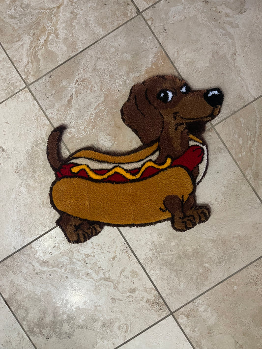 Hot Dog Dachshund Rug